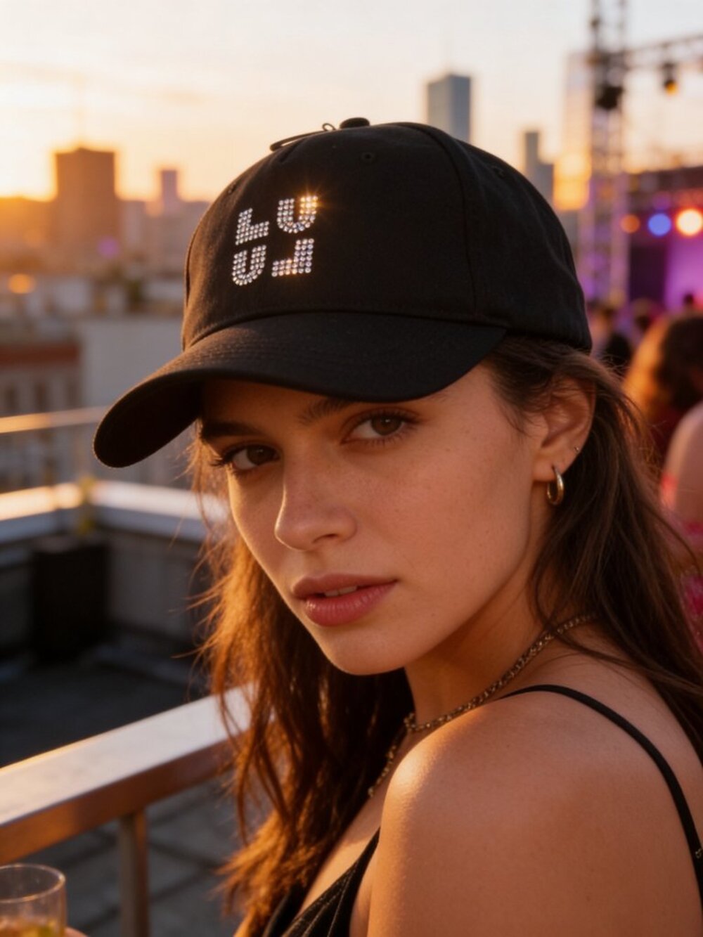 Jewelled Structured Ball Cap